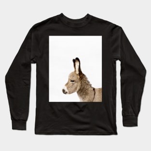 Donkey print, Nursery, Animal, Kids room, Modern art, Wall decor Long Sleeve T-Shirt